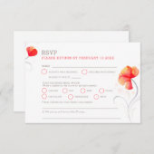 Eau tourbillon gris de fleurs orange RSVP (Devant / Derrière)