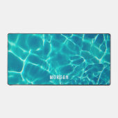 Eau turquoise, Personnaliser le nom blanc (Recto)