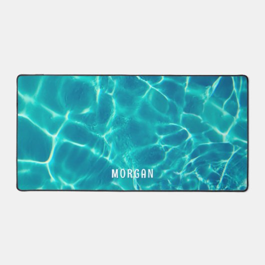 Eau turquoise, Personnaliser le nom blanc (Recto)