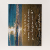 Eau - une citation du Puzzle Lao Tzu (Vertical)