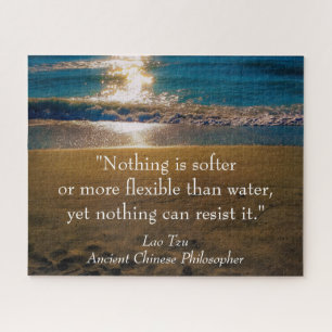Eau - une citation du Puzzle Lao Tzu