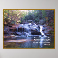 Eau vive John 7:38 POSTER IMPRIMER