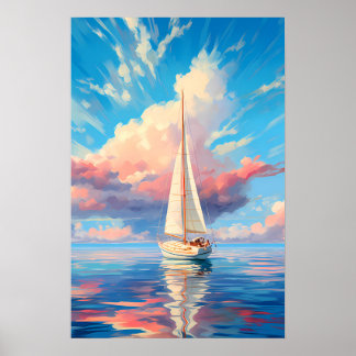 Eaux calmes | Affiche AI