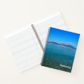 Eaux Corse Idylliques Photo Grand Carnet Spiral (Intérieur)