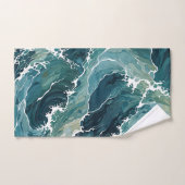 Eaux côtières Abstraites (Serviette à main)
