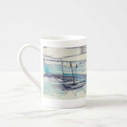 Eaux islandaises os chine mug (Gauche)