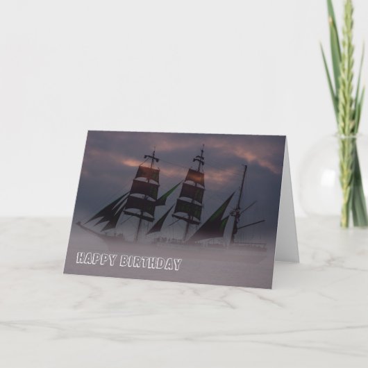 Eaux non affrétées - carte d'anniversaire (Devant)