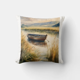 "Eaux tranquilles : Un Coussin de bateau Patiné"