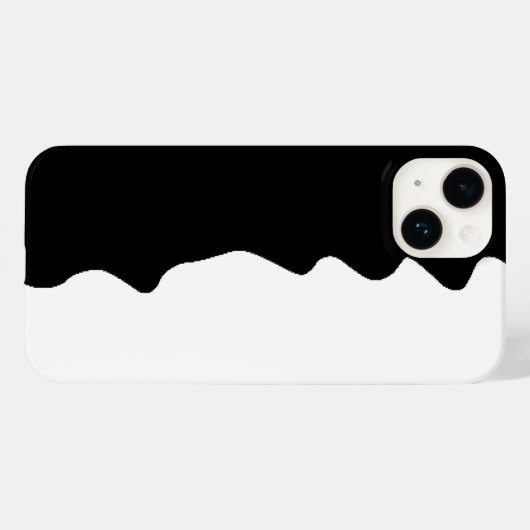 EBack en Wit Case-Mate iPhone Case (Achterkant (horizontaal))