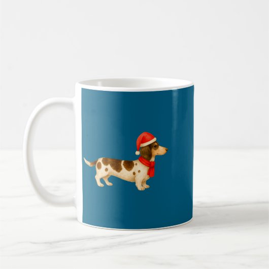 Ebald Christmas Dachshund E Funny Doxie Dog Mom  Koffiemok (Links)