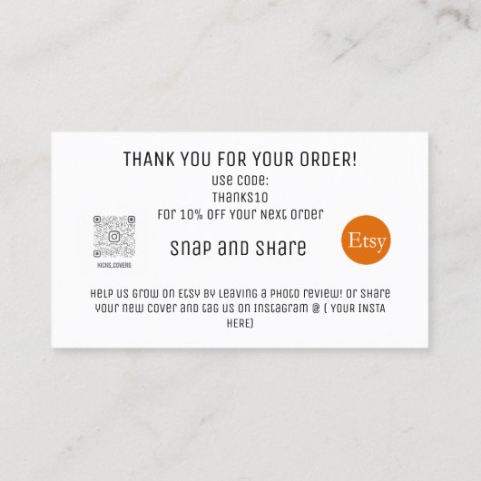 eBay Business Logo Loyalty Hartelijk dank voor uw  (Achterkant)