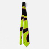Ebb and Flow 2 in Lime Green, Hot Pink & Black Stropdas (Achterkant)