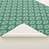 Ebb and Flow Turquoise Sherpa Blanket Sherpa Deken (3/4)