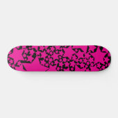 Ebb en Flow 2 in zwart en magenta Skateboard (Horizontaal)