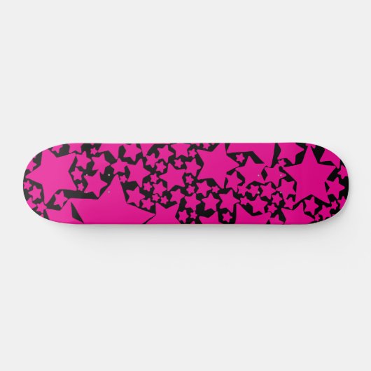 Ebb en Flow 2 in zwart en magenta Skateboard (Horizontaal)