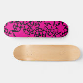 Ebb en Flow 2 in zwart en magenta Skateboard (Horizontaal)