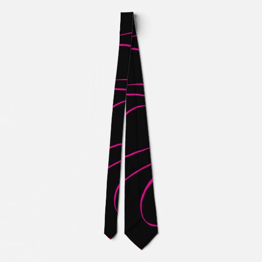 Ebb en Flow 2 - Magenta en Zwart Stropdas (Achterkant)