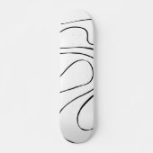 Ebb en Flow 2 - zwart en wit Skateboard (Voorkant)