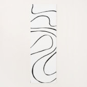 Ebb en Flow 2 - zwart en wit Yogamat (Achterkant)