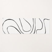 Ebb en Flow 2 - zwart en wit Yogamat (Voorkant (horizontaal))