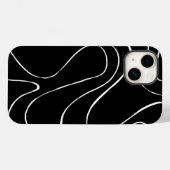 Ebb en Flow 2 - zwart op wit Case-Mate iPhone Case (Achterkant (horizontaal))