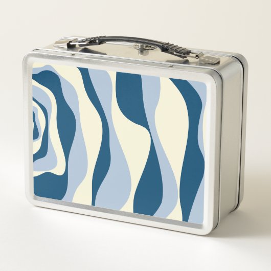 Ebb en Flow 4 - Donkerblauw, Lichtblauw en Crème (Achterkant)