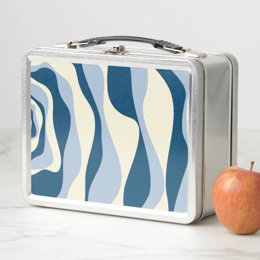 Ebb en Flow 4 - Donkerblauw, Lichtblauw en Crème (In situ)