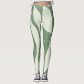 Ebb en Flow 4 in groen Leggings (Voorkant)