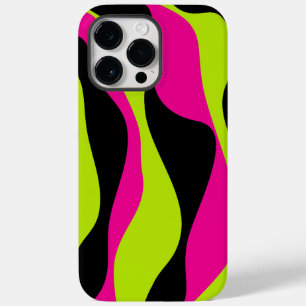 Ebb en Flow 4 in Lime Green, Hot Pink en Black Case-Mate iPhone 14 Pro Max Hoesje