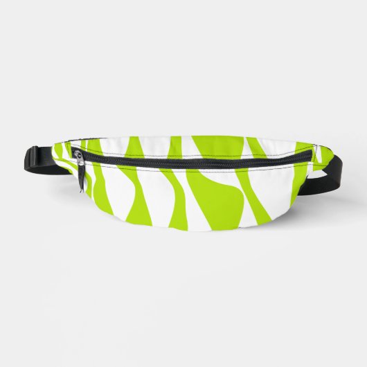 Ebb en Flow 4 in Lime Groen en Wit Heuptasje (Voorkant)