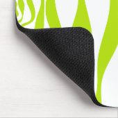 Ebb en Flow 4 in Lime Groen en Wit Muismat (Hoek)