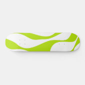 Ebb en Flow 4 in Lime Groen en Wit Skateboard (Horizontaal)