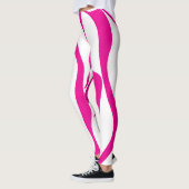 Ebb en Flow 4 in Magenta en Wit Leggings (Links)