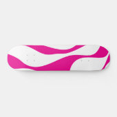 Ebb en Flow 4 in Magenta en Wit Skateboard (Horizontaal)