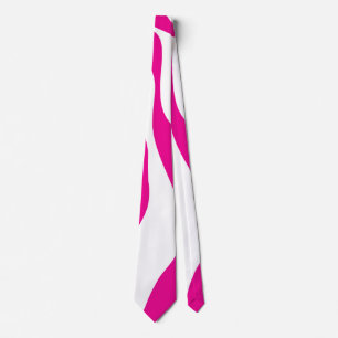 Ebb en Flow 4 in Magenta en Wit Stropdas