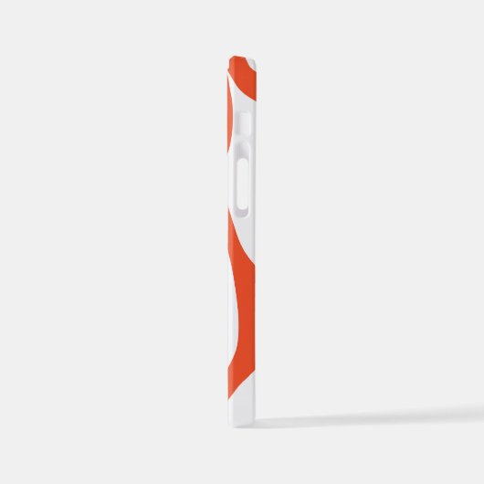 Ebb en Flow 4 in Sinaasappel en wit iPhone Hoesje (Linkerkant)