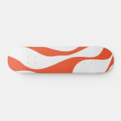 Ebb en Flow 4 in Sinaasappel en wit Skateboard (Horizontaal)