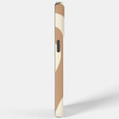 Ebb en Flow 4 in Tan en Cream Case-Mate iPhone Case (Achterkant / Rechts)