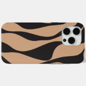 Ebb en Flow 4 in Tan en Zwart Case-Mate iPhone Case (Achterkant (horizontaal))