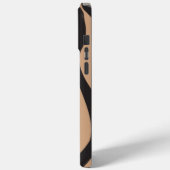 Ebb en Flow 4 in Tan en Zwart Case-Mate iPhone Case (Achterkant / Links)