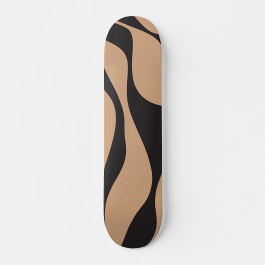 Ebb en Flow 4 in Tan en Zwart Skateboard (Voorkant)