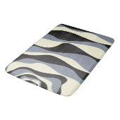 Ebb en Flow 4 in Zwart, Grijs, en Cream Badmat (Gekanteld)