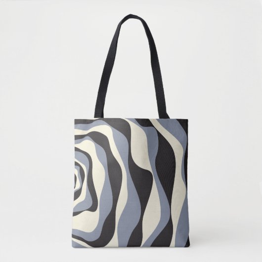 Ebb en Flow 4 in Zwart, Grijs, en Cream Draagtas (Voorkant)