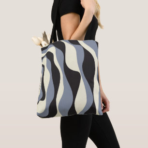 Ebb en Flow 4 in Zwart, Grijs, en Cream Draagtas