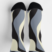 Ebb en Flow 4 in Zwart, Grijs, en Cream Sokken (Top)