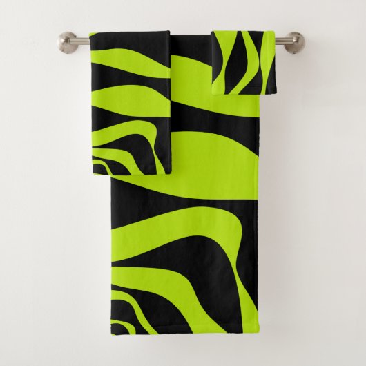 Ebb en Flow 4 - Lime Green Bad Handdoek (Insitu)