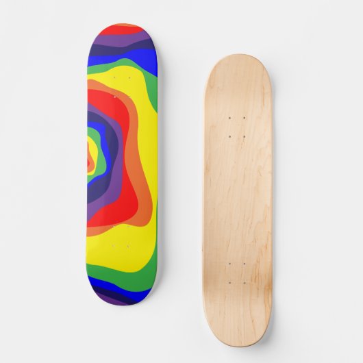 Ebb en Flow 4 regenboog Skateboard (Voorkant)