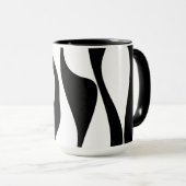 Ebb en Flow 4 - Zwart en wit Mok (Voorkant rechts)