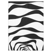 Ebb en Flow 4 - Zwart en wit Tafelkleed (Voorkant)