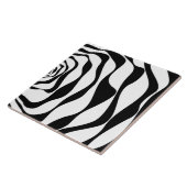 Ebb en Flow 4 - Zwart en wit Tegeltje (Zijkant)